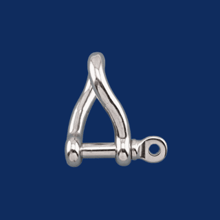M8 G316 STAINLESS STEEL TWIST SHACKLE