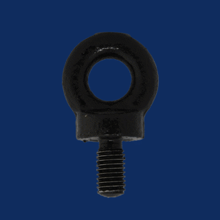 1/2BSW BLACK COLLARED LIFTING EYE BOLT 0.40T BS529