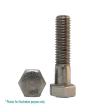 1/2 UNC X 4 G304 STAINLESS STEEL HEX BOLT