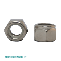 1" UNC G304 STAINLESS STEEL HEX NYLOC NUT